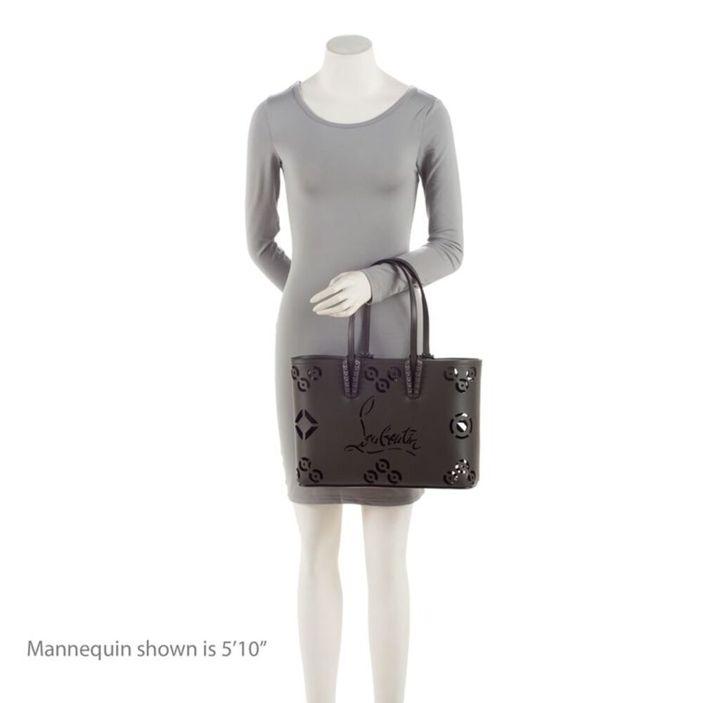 Christian Louboutin Gray Laser-Cut Tote